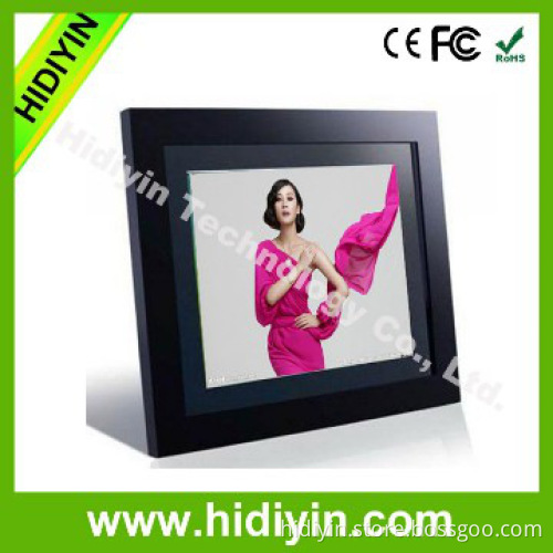 15inch wall clock video free download digital acrylic oem frame